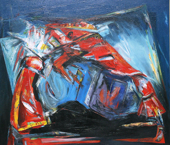 gjergj_noc_martinicrabs dance oil_on_canvas